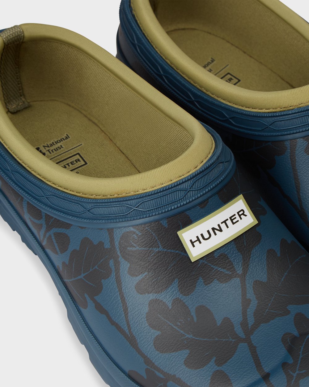 Hunter Mujer National Trust Print Gardener Clog - Zuecos Azules - 564-NDHYCL